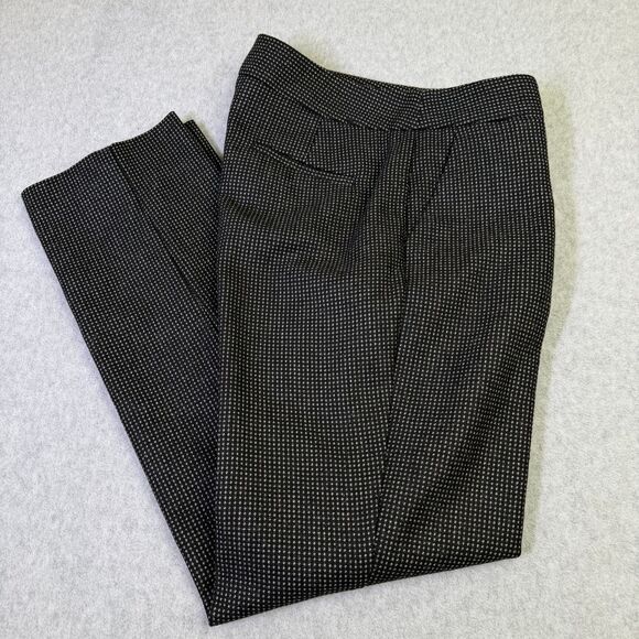 Talbots Pants - Talbots Petites Curvy Pants 2P Black Dot Wool Blend Dress Career Womens